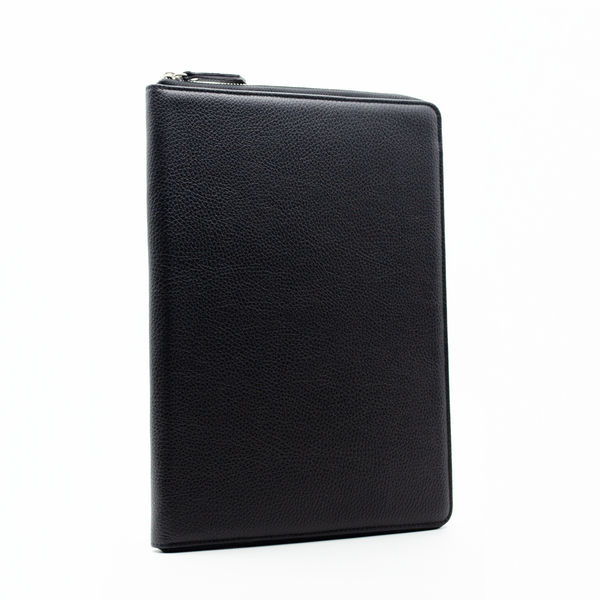 Document holder with zip