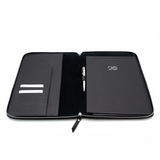 Document holder with zip